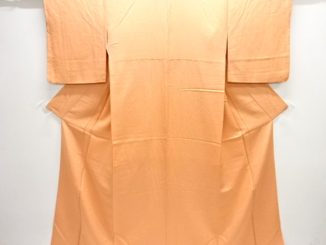 葉模様織り出し色無地着物